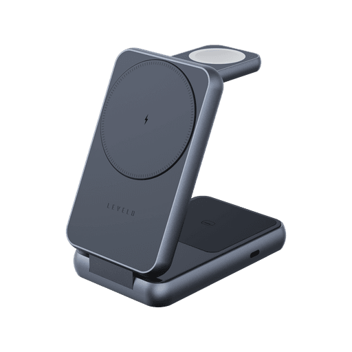 شارژر بی‌سیم ۳ کاره و تاشو لولو مدل Levelo Aeris 3 in 1 Foldable Wireless Charger — تصویر ۵