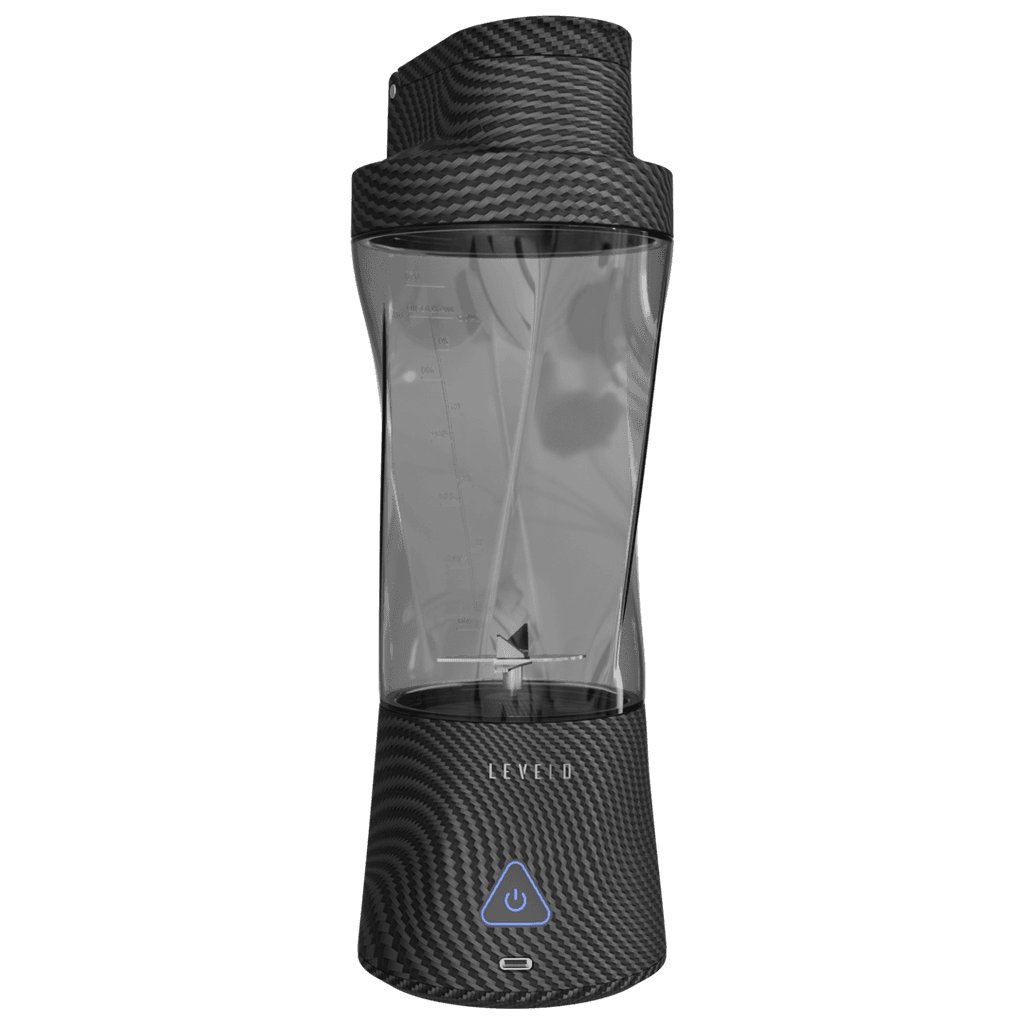 شیکر شارژی و مخلوط‌کن پرتابل لولو مدل Levelo Portable Carbon Fiber Blender AeroFlex — تصویر ۲