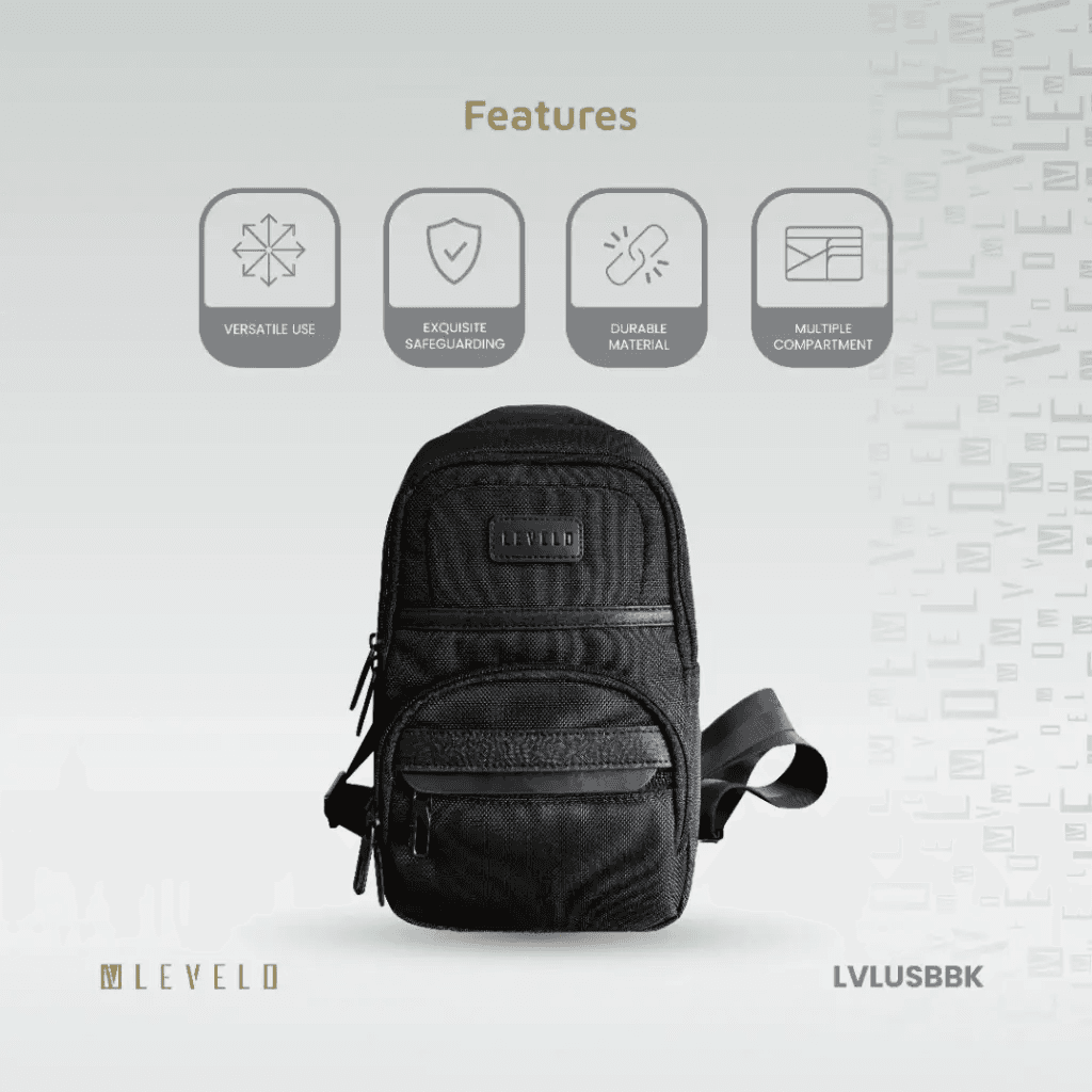 کیف رودوشی لولو مدل Levelo Urban Sling Bag — تصویر ۵