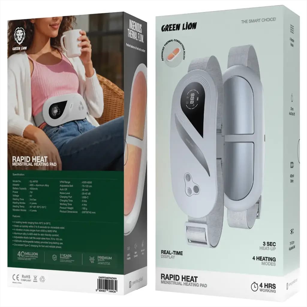 ماساژور قاعدگی گرین لاین مدل Green Lion Rapid Heat Menstrual Heating Pad — تصویر ۳