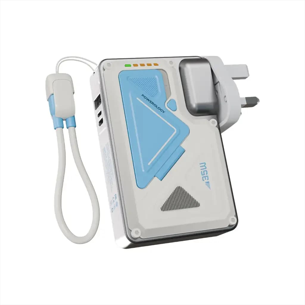 پاوربانک و شارژر دیواری پاورولوژی مدل Wall Charger ظرفیت 10000mAh با پد مگ‌سیف — تصویر ۲