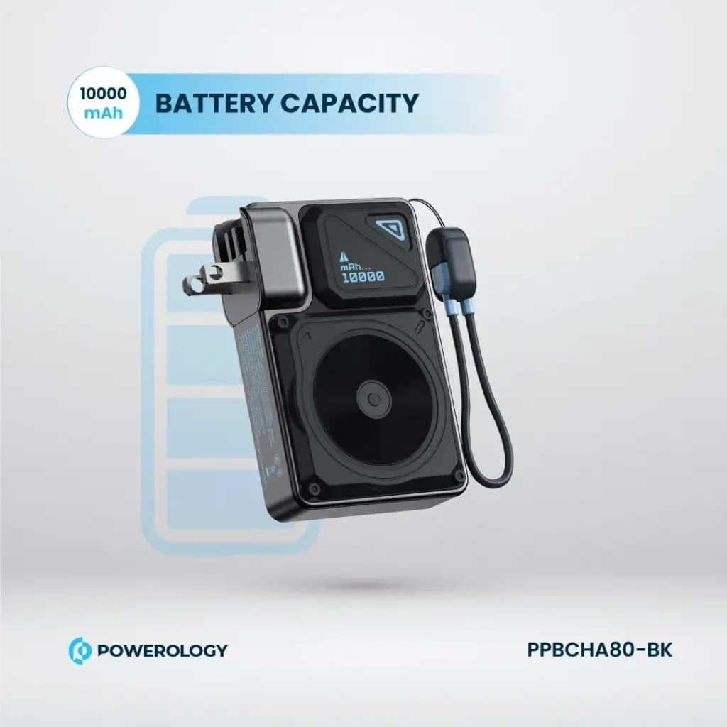پاوربانک و شارژر دیواری پاورولوژی مدل Wall Charger ظرفیت 10000mAh با پد مگ‌سیف — تصویر ۱۲