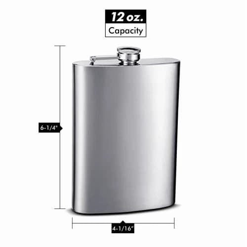 قمقمه جیبی استیل 12oz — تصویر ۳