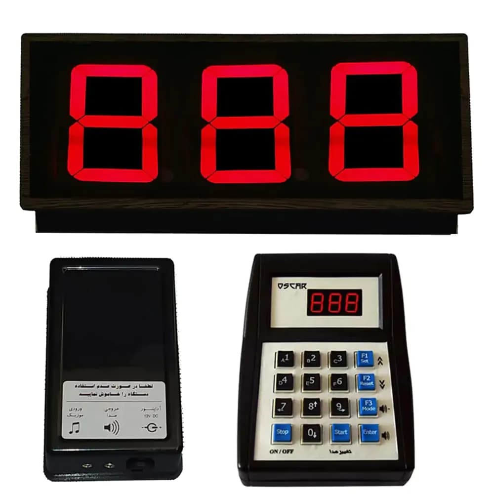 دستگاه فراخوان مشتری بیسیم اسکار مدل RF5002 — تصویر ۸