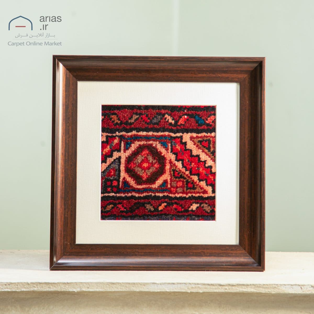 قابفرش دستبافت همدان 60 ساله کد A26399 — تصویر ۲