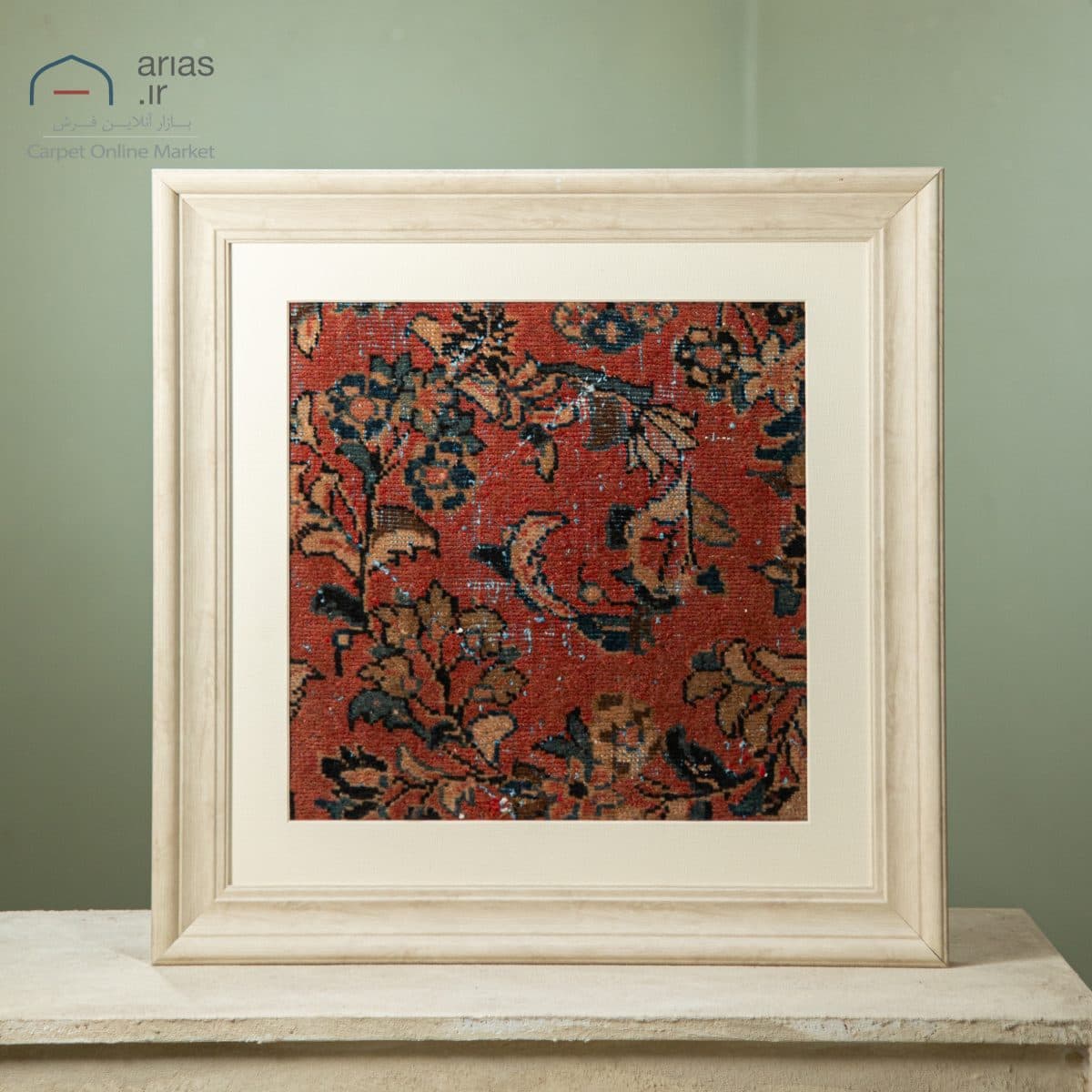 قابفرش دستبافت تبریز 60 ساله کد A26313 — تصویر ۲