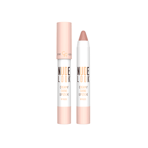رژ لب کرمی و شاین مدل NUDE LOOK برند گلدن رز