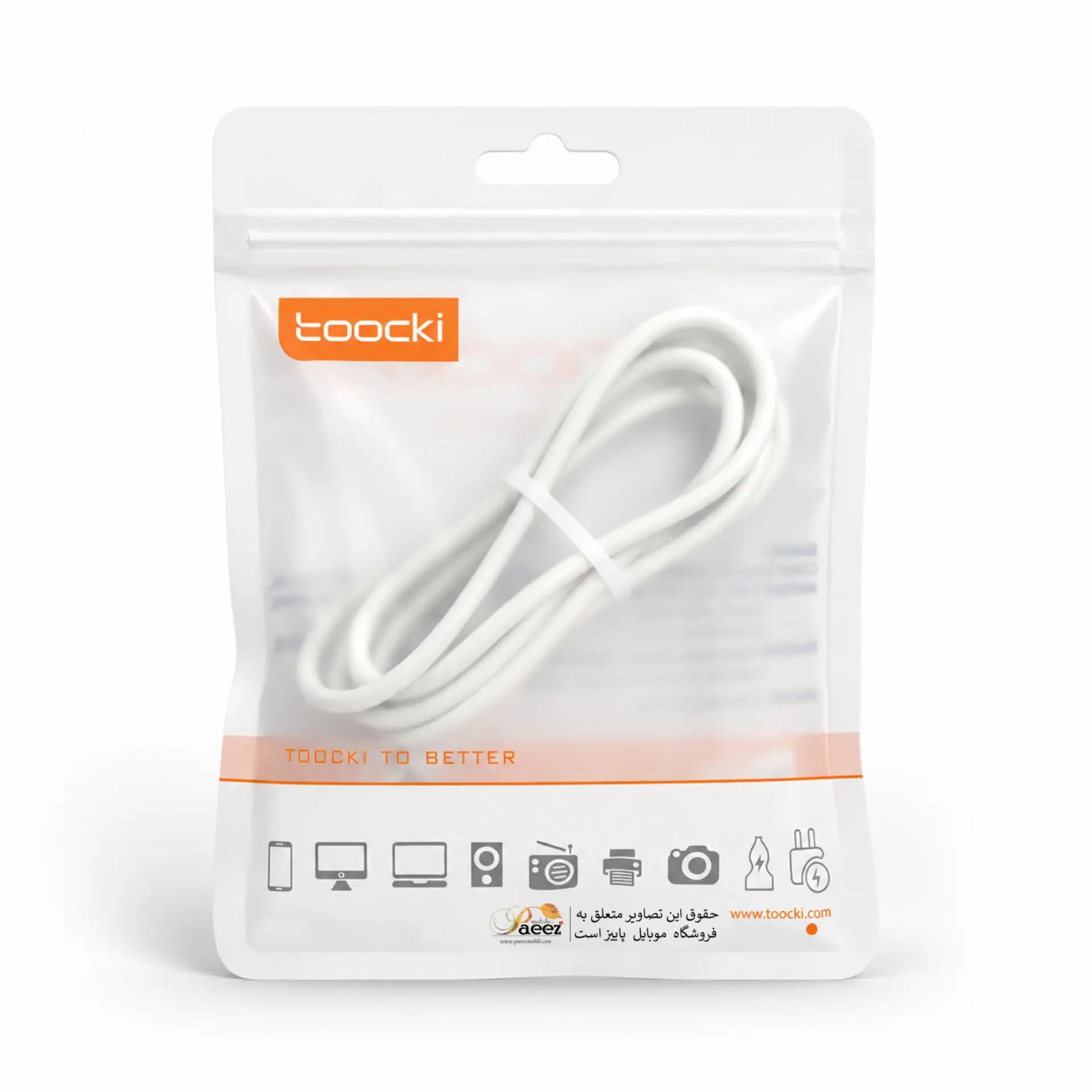 کابل شارژ توکی مدل Galaxy S22Ultra ظرفیت 1M | USB-C | 60W — تصویر ۸