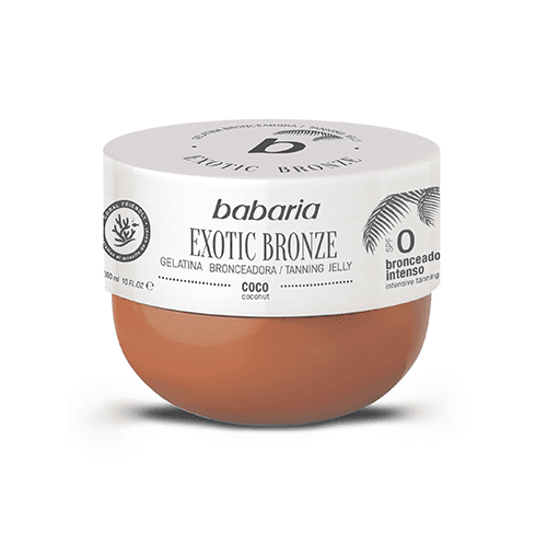 لوسیون ژلی برنزه کننده رایحه کوکونات مدل EXOTIC BRONZE باباریا 300 میلی لیتر — تصویر ۲