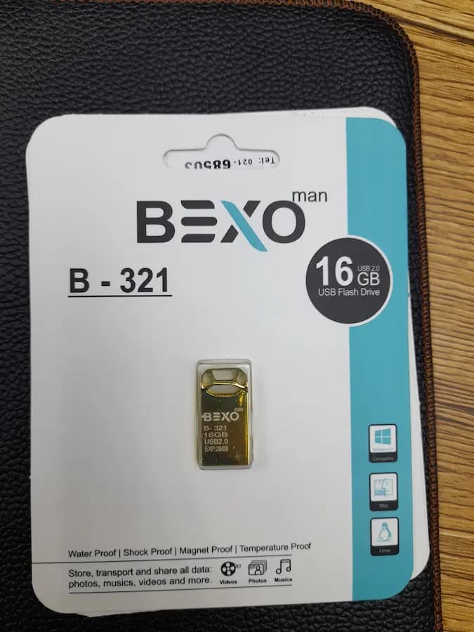فلش مموری بکسو مدل B-321 ظرفیت 16 گیگابایت با گارانتی 2 ساله آواتک