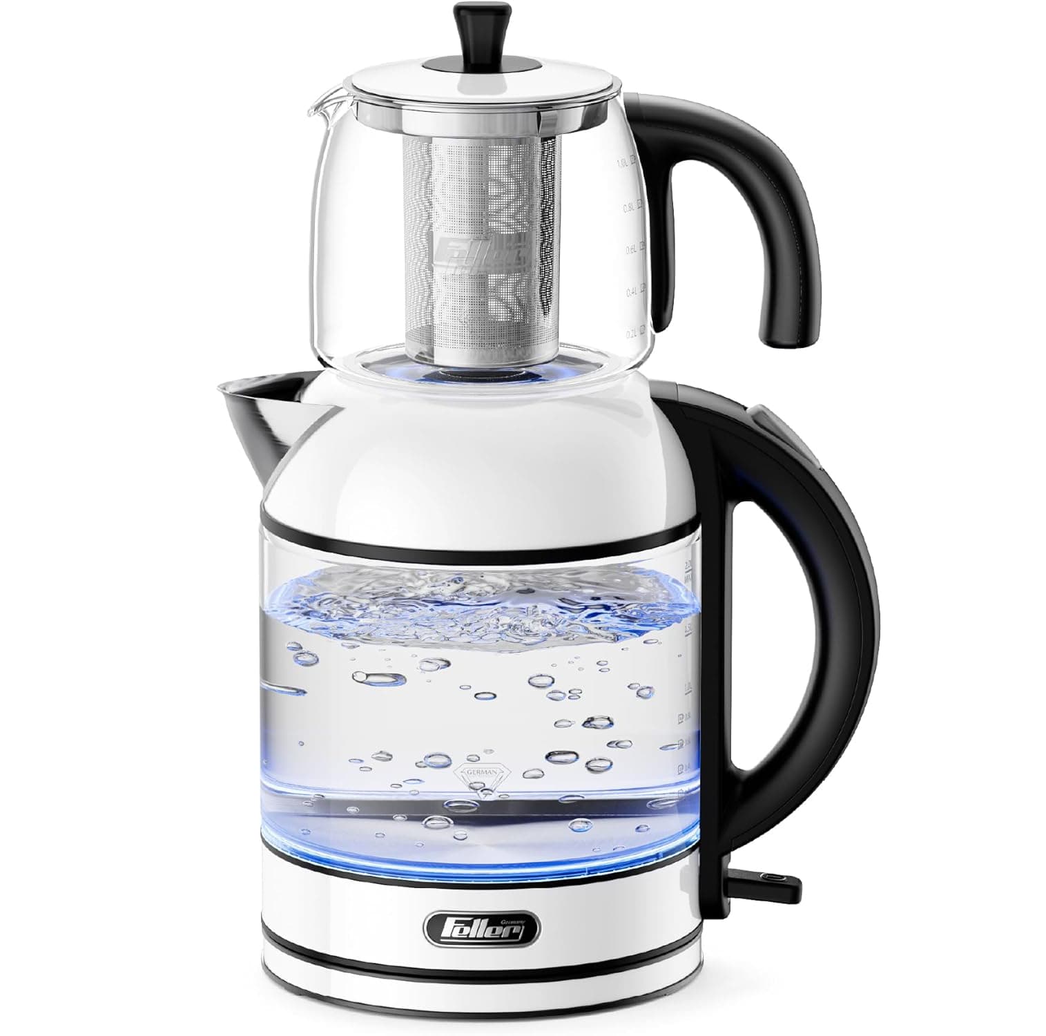 چای ساز فلر مدل Feller TS 288/289 سفید / مشکی / نقره ای — تصویر ۲