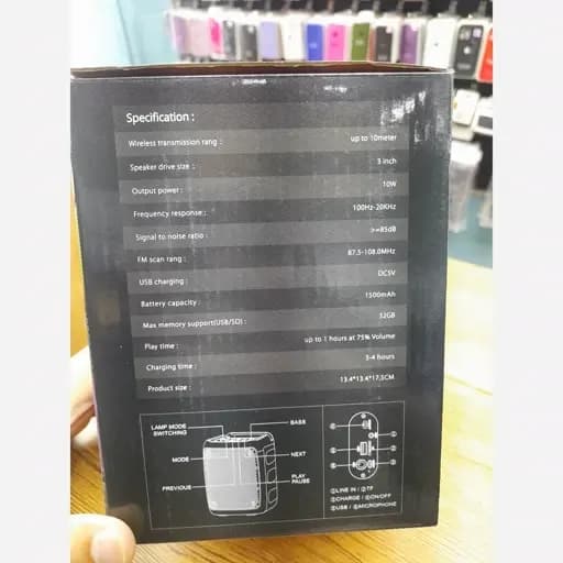 اسپیکر بلوتوثی قابل حمل KBroad مدل KTS-1576 — تصویر ۵