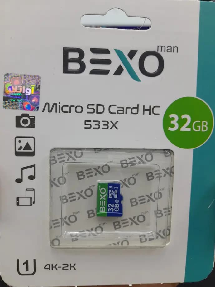 کارت حافظه 32 گیگ Bexo کلاس ۱۰ (C10 U1) سرعت ۸۰ مگابایت بر ثانیه ۵۳۳X — تصویر ۶