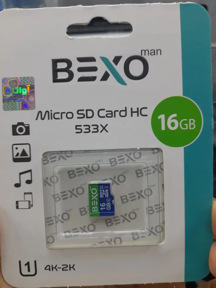 کارت حافظه 16 گیگ Bexo کلاس ۱۰ (C10 U1) سرعت ۸۰ مگابایت بر ثانیه ۵۳۳X — تصویر ۲