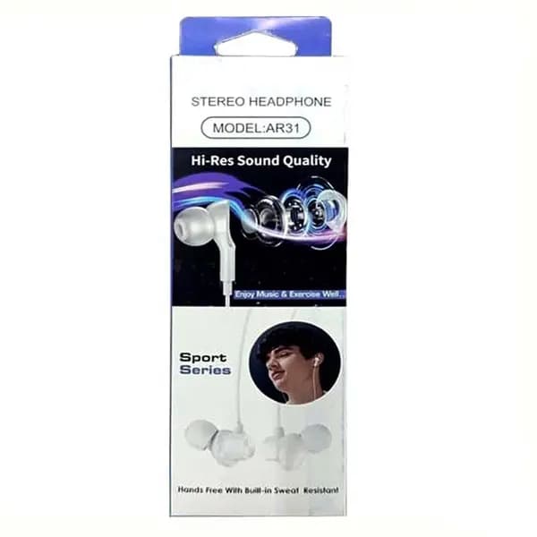 هندزفری سیم دار استریو ( STEREO ) مدل AR-31 — تصویر ۸