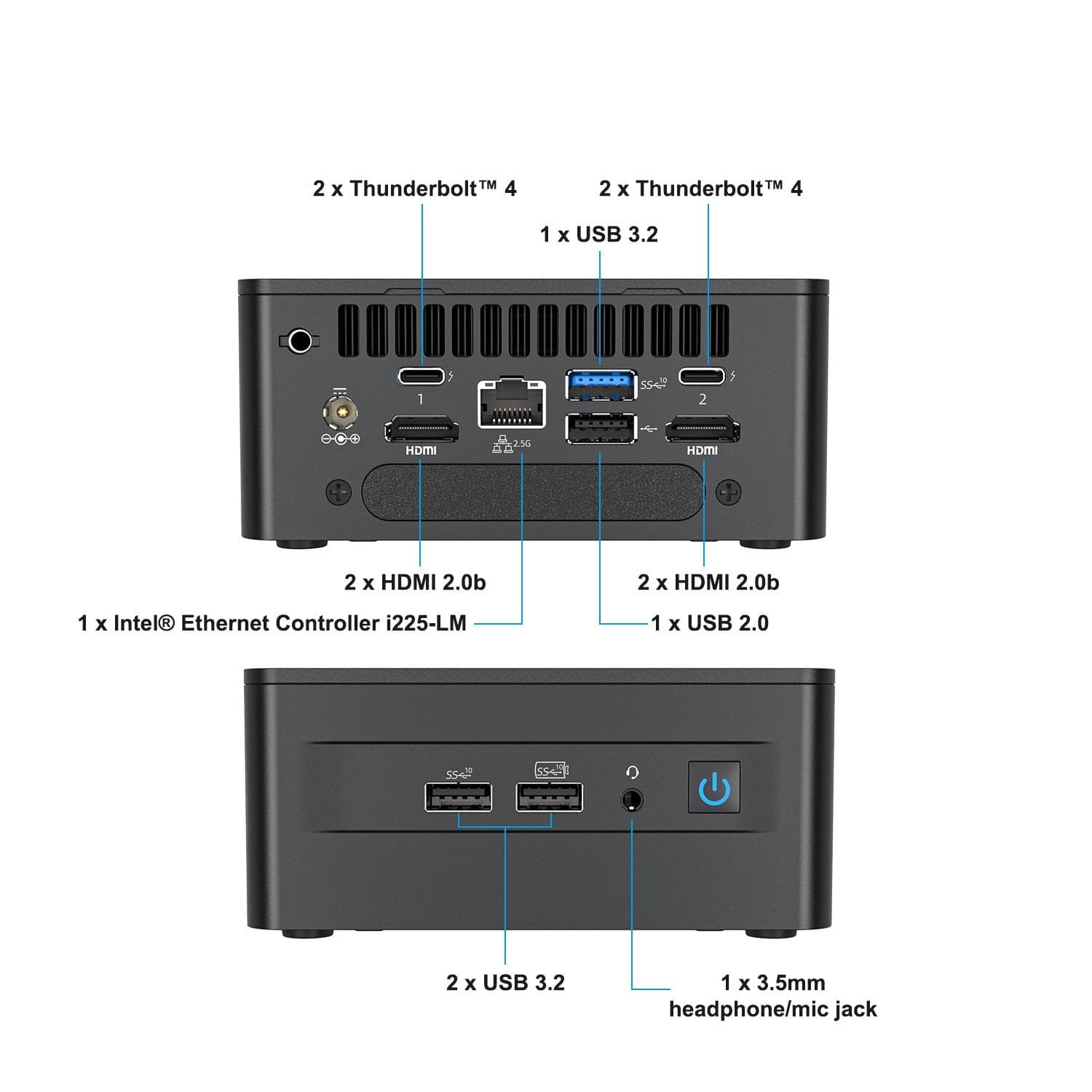 مینی کامپیوتر ایسوس مدل NUC12WSHi3 — تصویر ۶