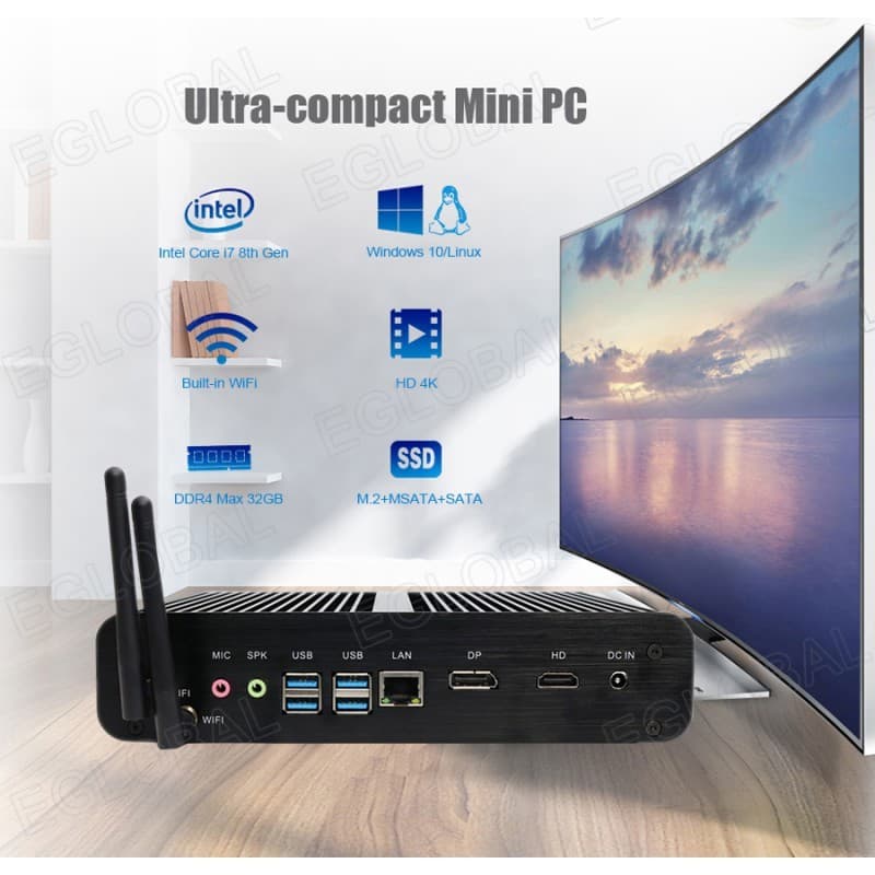مینی کامپیوتر صنعتی بدون فن نت کامپیوتر مدل NT-i78 — تصویر ۶