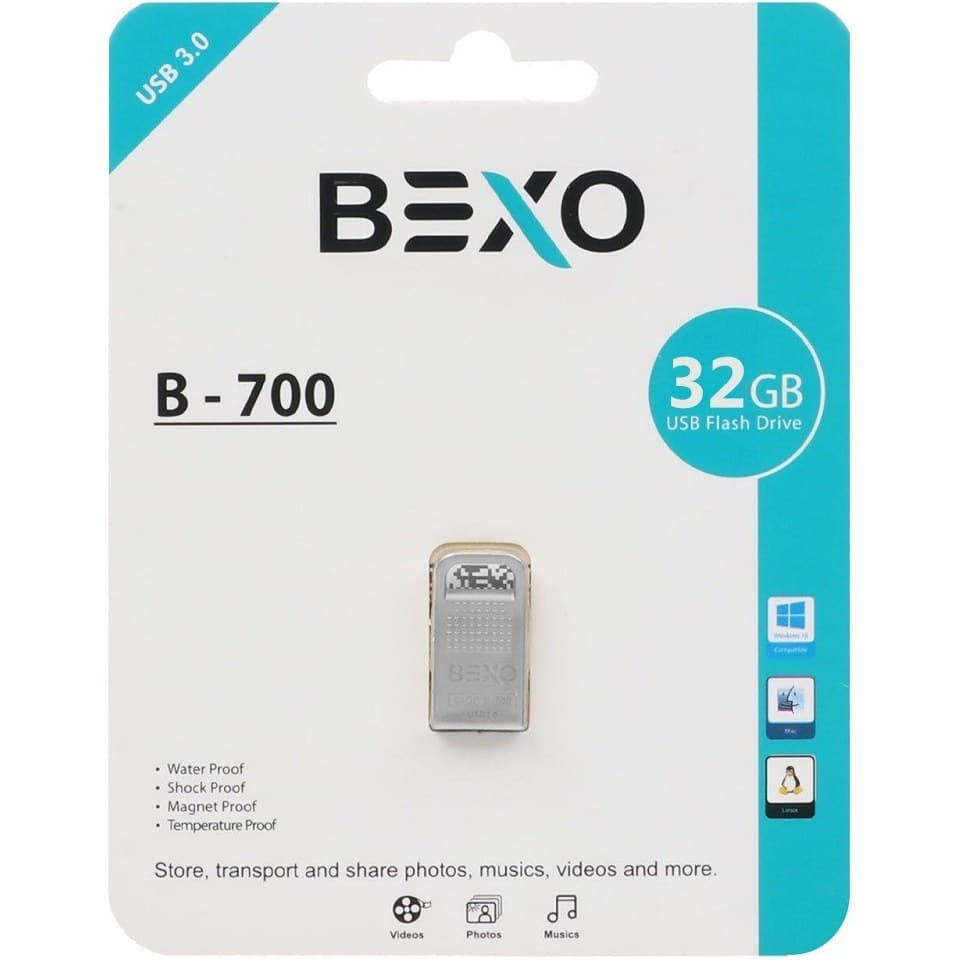 فلش مموری بکسو مدل B-600 ظرفیت 32 گیگابایت USB 2.0 طرحدار بدنه سیلیکونی — تصویر ۱۲
