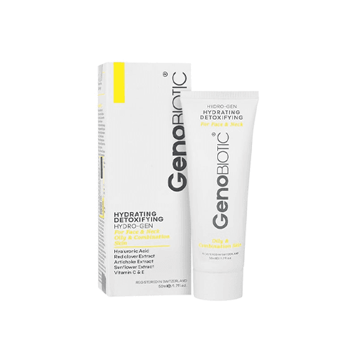 کرم مرطوب کننده صورت گردن مدل DETOXIFYING برند ژنوبایوتیک 50 میلی لیتر