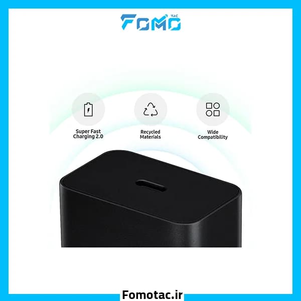 شارژر دیواری ۴۵ وات سامسونگ مدل EP-T4511 به همراه کابل دو سر تایپ سی اورجینال — تصویر ۹