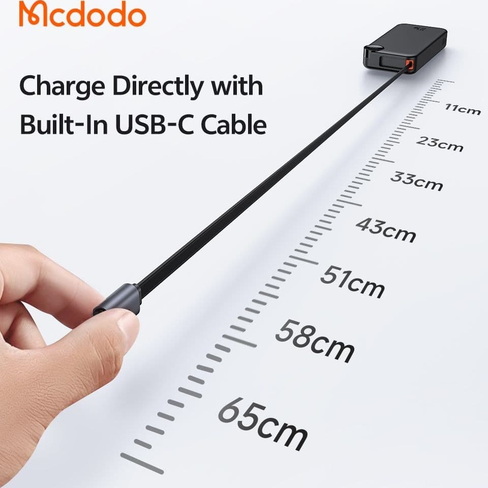 پاوربانک مک دودو مدل MC-386 ظرفیت ۱۰ هزار میلی آمپر فست شارژ ۲۲.۵ وات — تصویر ۵