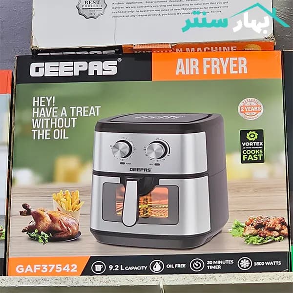 سرخ کن بدون روغن 9 لیتر جیپاس مدل GAF37542 — تصویر ۹