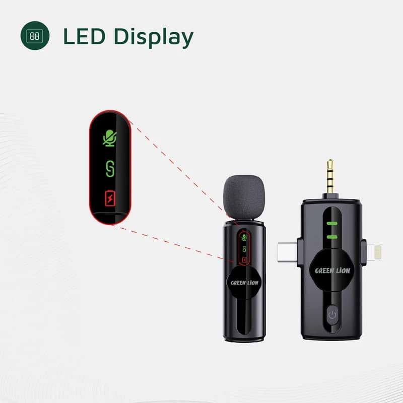 میکروفون ۳ در ۱ یقه ای گرین لاین مدل GM-79X — تصویر ۸