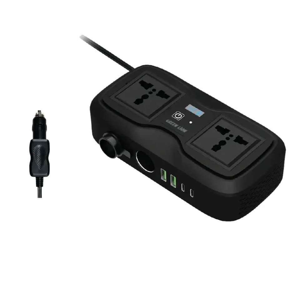 اینورتر و‌ مبدل برق خودرو Green Lion GC-233 Car Inverter توان خروجی 200 وات