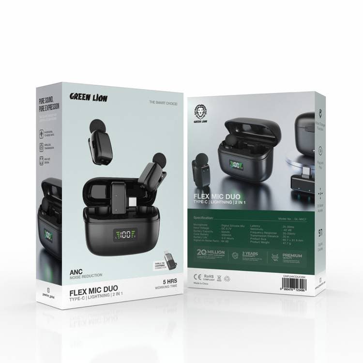 میکروفون یقه ای گرین لاین مدل Flex Mic Duo — تصویر ۴