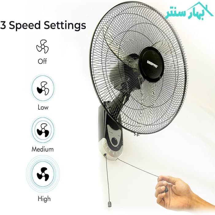 پنکه دیواری جیپاس مدل GF9604 — تصویر ۴