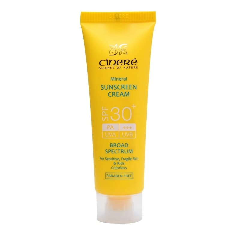 کرم ضد آفتاب سینره SPF 30 بی رنگ
