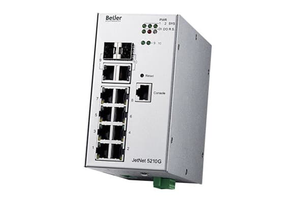 سوئیچ صنعتی 10 پورت مدیریتی بیر (کرنیکس) JetNet 5210G 2C