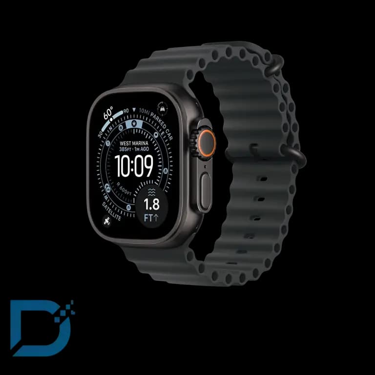 اپل واچ Ultra 3 مدل 49 میلی متری Black Titanium Case با بند Ocean