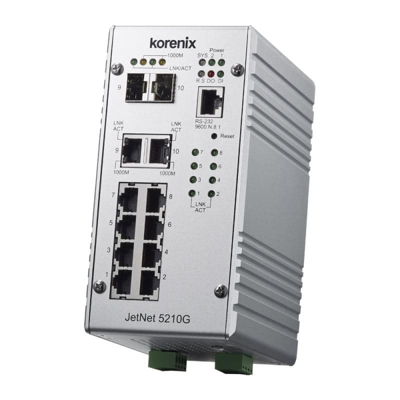 سوییچ صنعتی 10 پورت JetNet 5210G — تصویر ۲