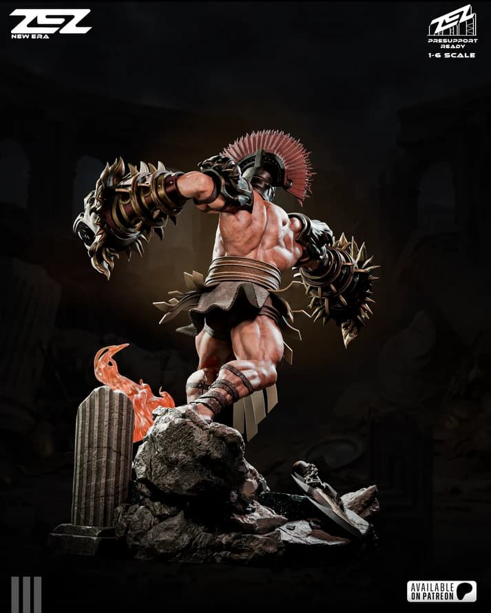 ⚔️🔥 فیگور هرکول Hercules God of War | 40 سانتی‌متر | PLA+ — تصویر ۴