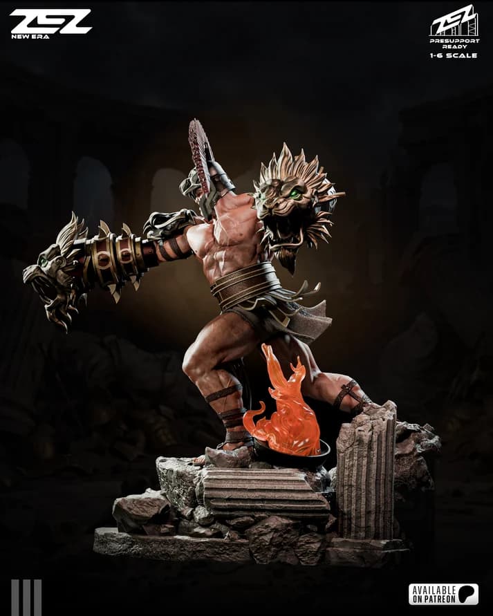⚔️🔥 فیگور هرکول Hercules God of War | 40 سانتی‌متر | PLA+ — تصویر ۵