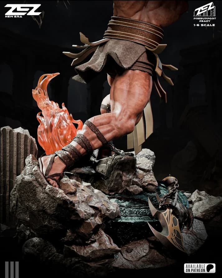 ⚔️🔥 فیگور هرکول Hercules God of War | 40 سانتی‌متر | PLA+ — تصویر ۱۱