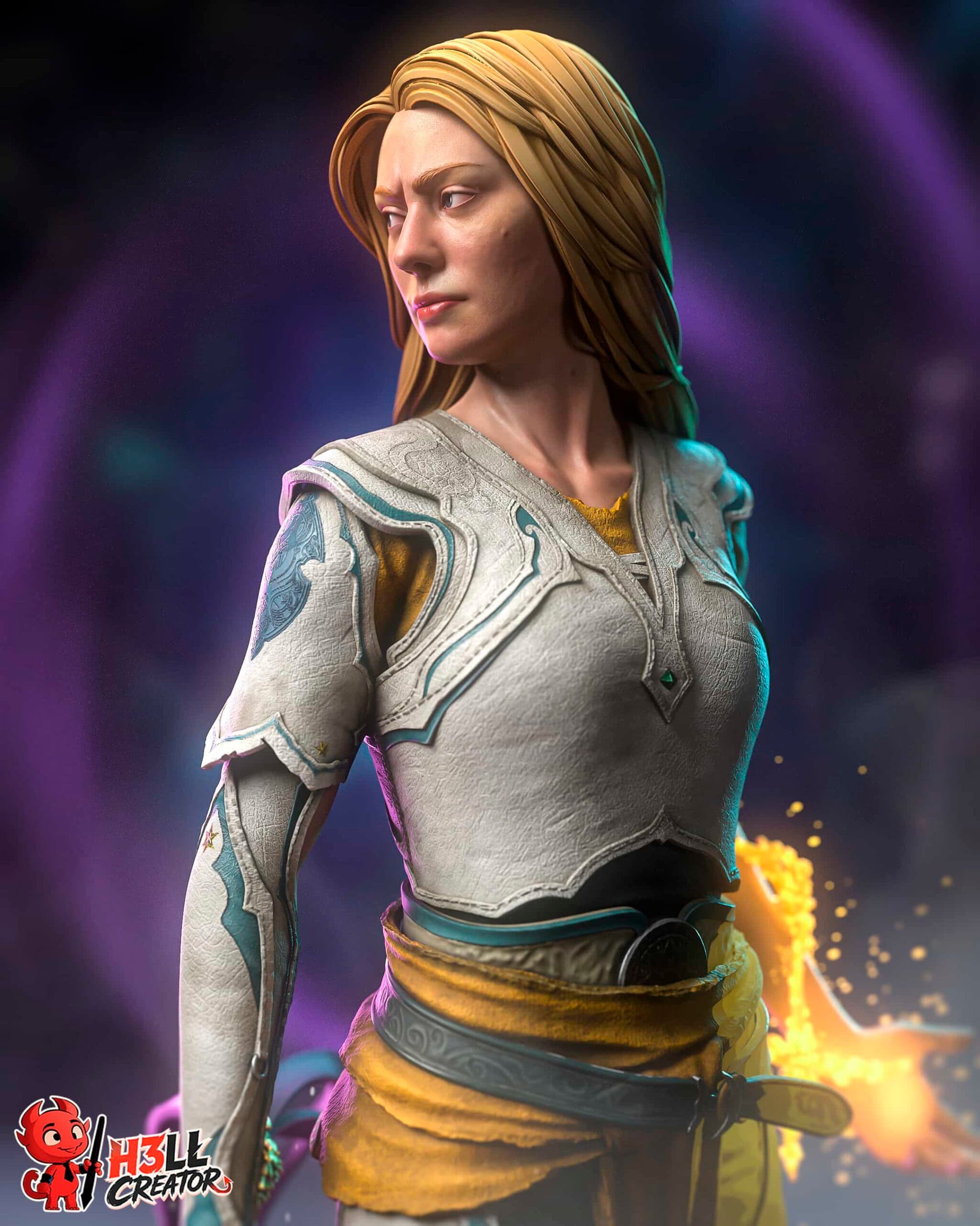 🛡️✨ فیگور فی (Faye) | God of War | 40 سانتی‌متر | PLA+ — تصویر ۹