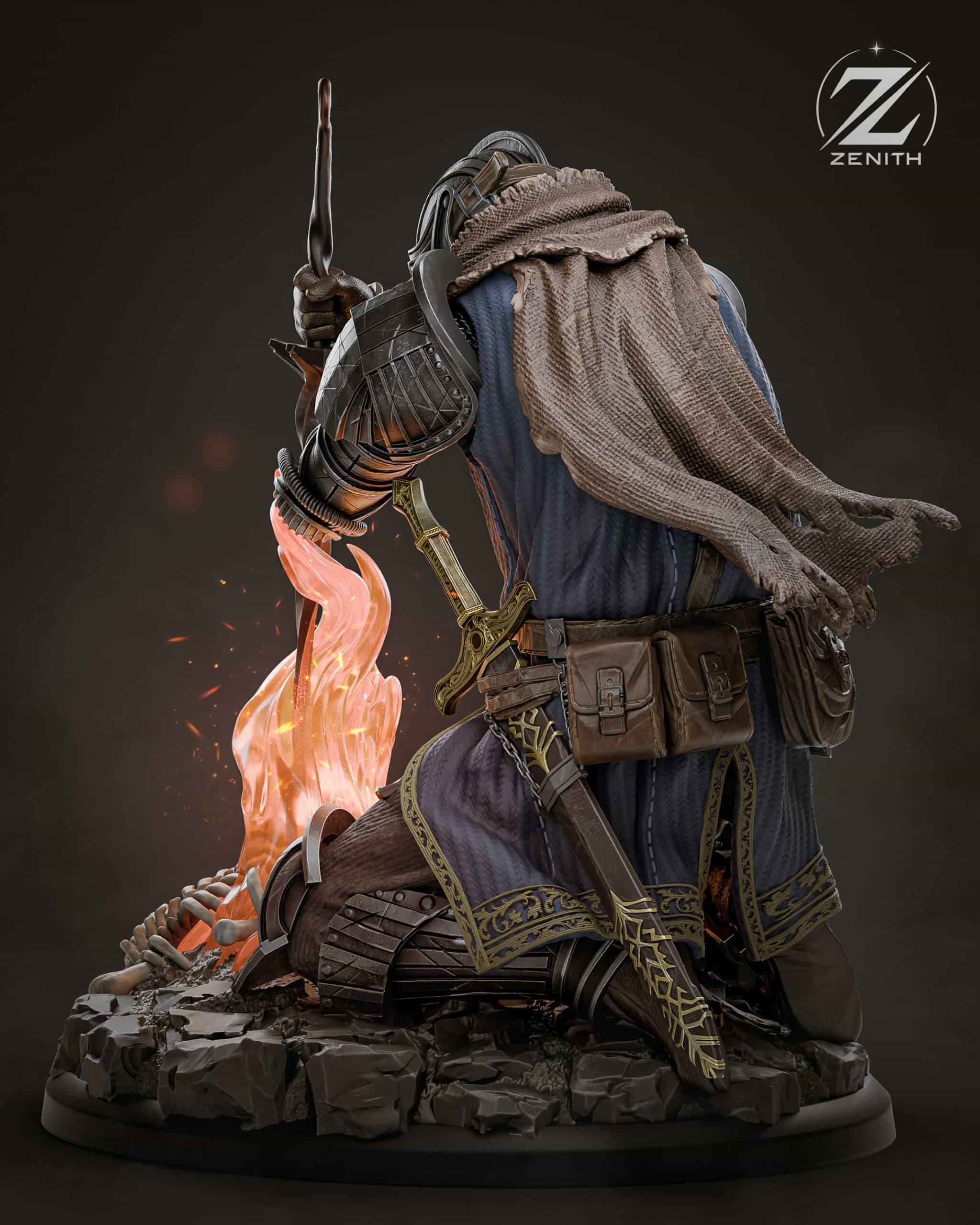 🔥🛡️ فیگور دارک سولز | Dark Souls Figure | 30 سانتی‌متر | PLA+ — تصویر ۴