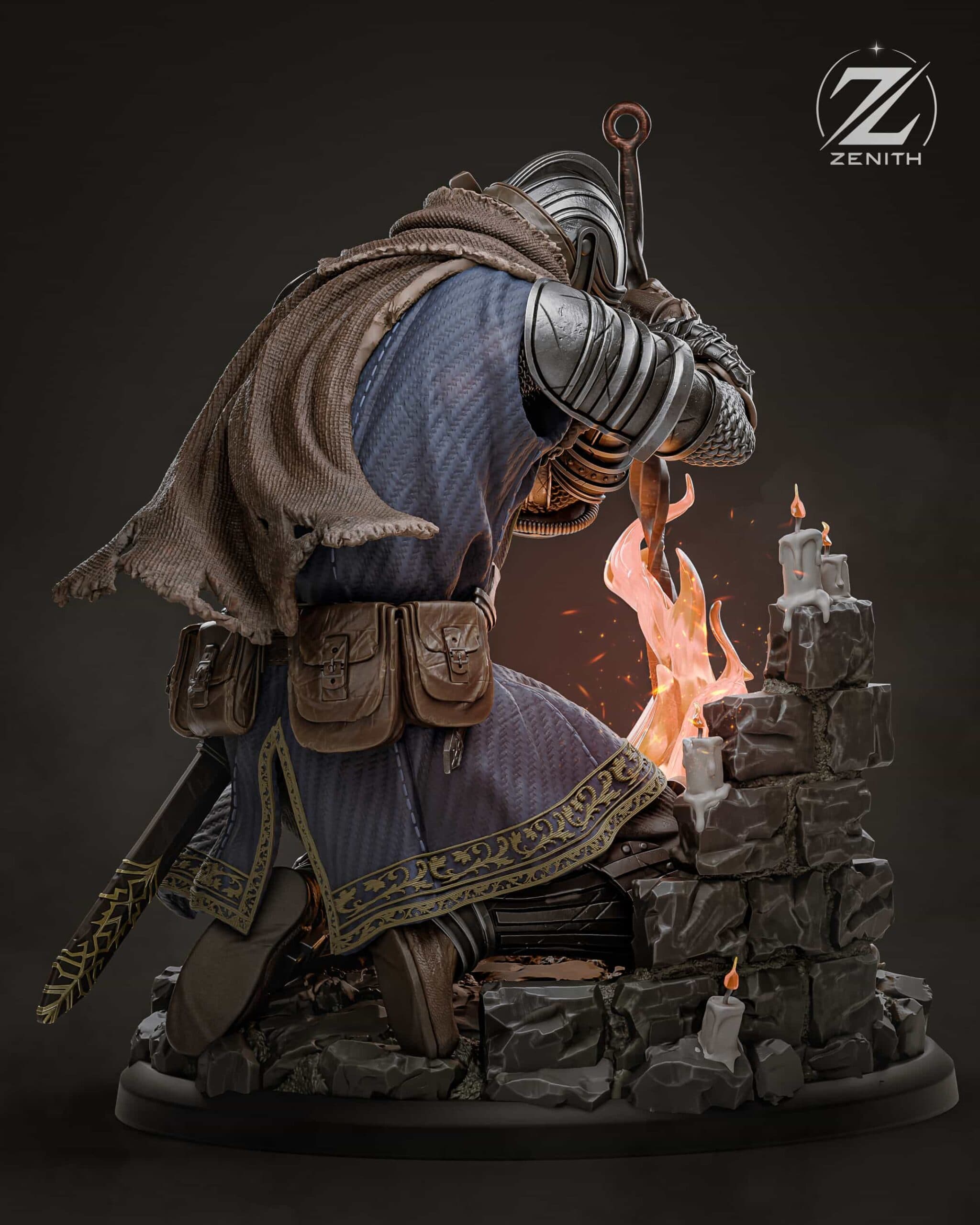 🔥🛡️ فیگور دارک سولز | Dark Souls Figure | 30 سانتی‌متر | PLA+ — تصویر ۵