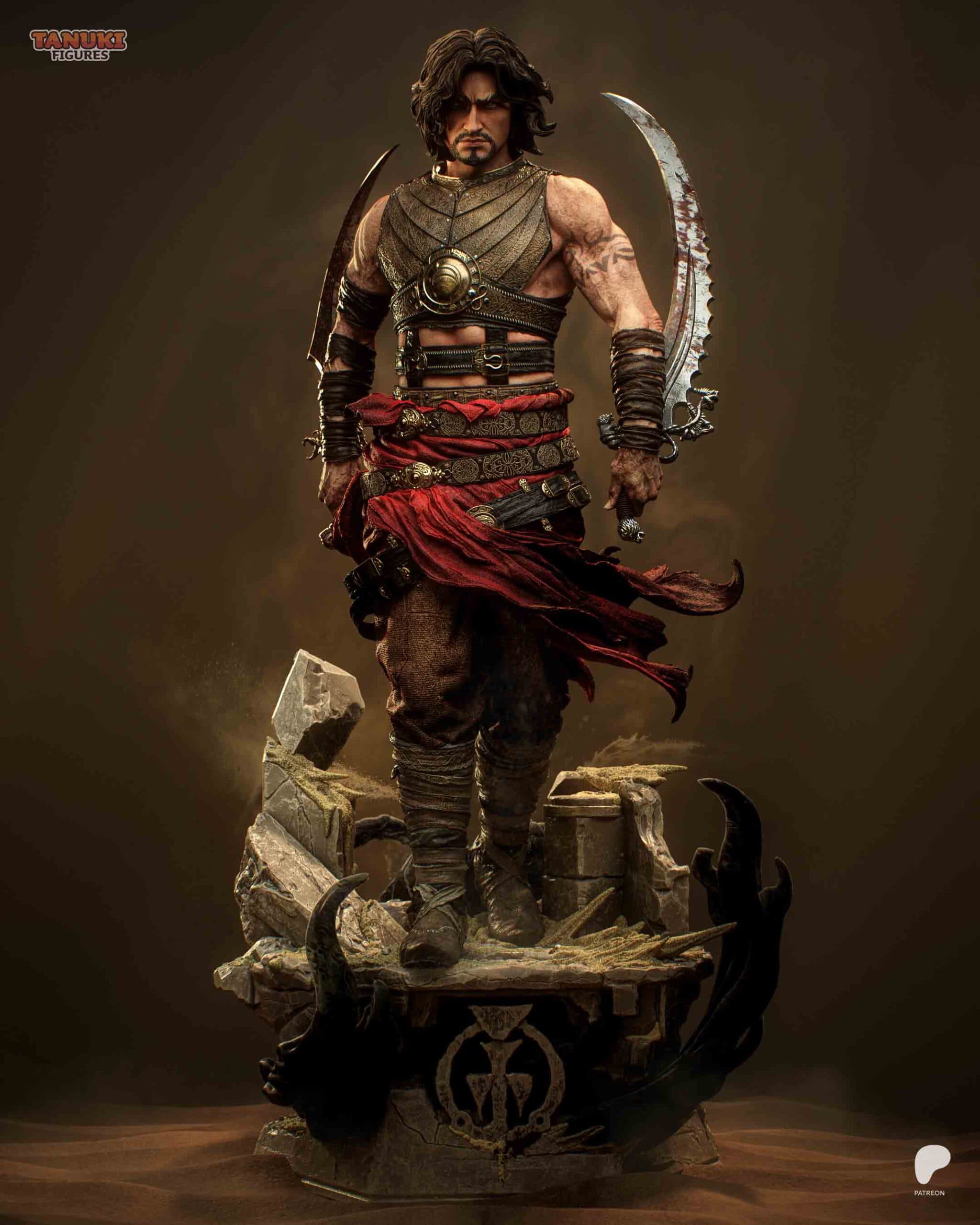 🗡️🏜️ فیگور شاهزاده ایرانی (Prince of Persia) | 40 سانتی‌متر | PLA+