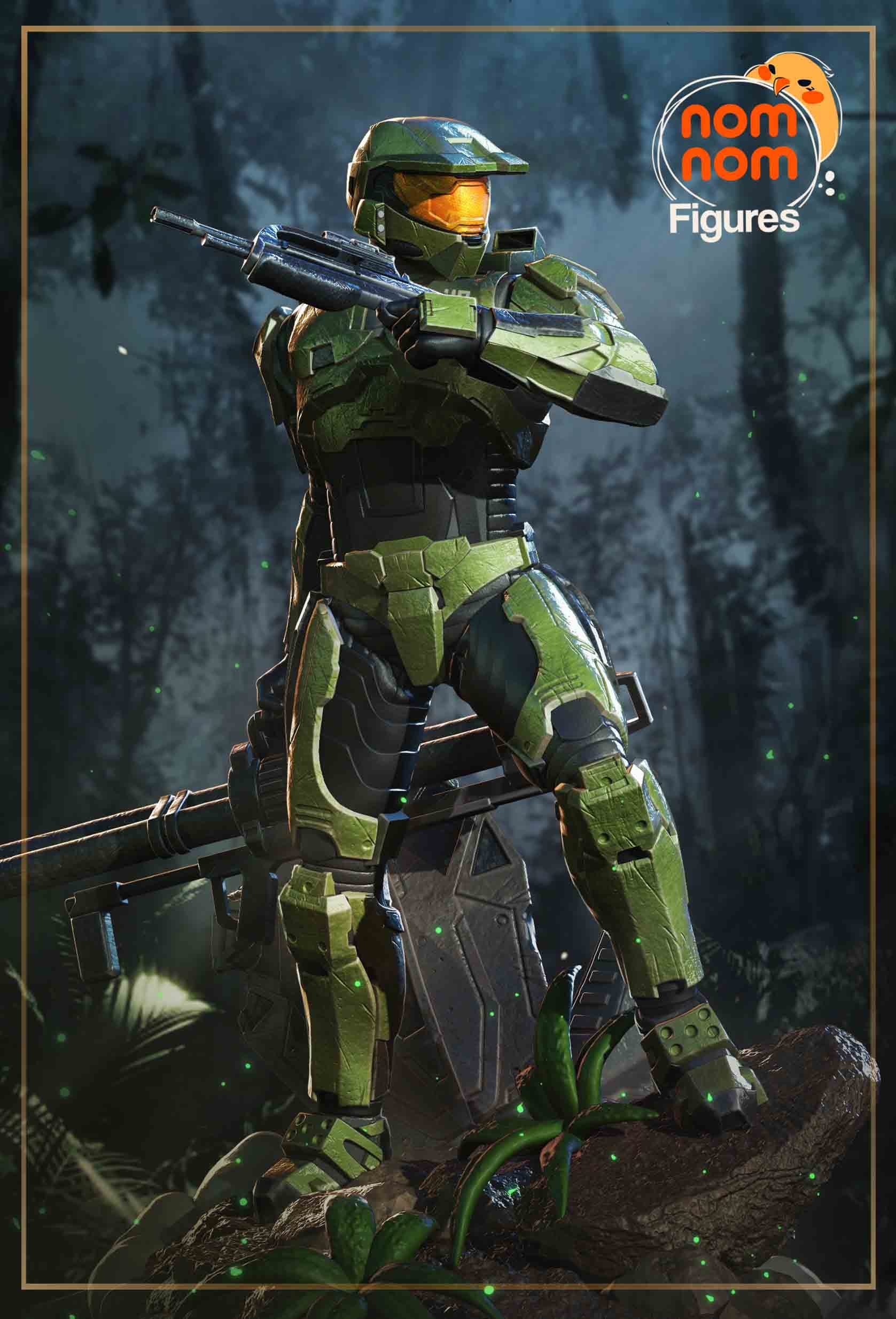 🪖⚔️ فیگور هالو: مستر چیف (Halo Master Chief) | ارتفاع 30 سانتیمتر | PLA+