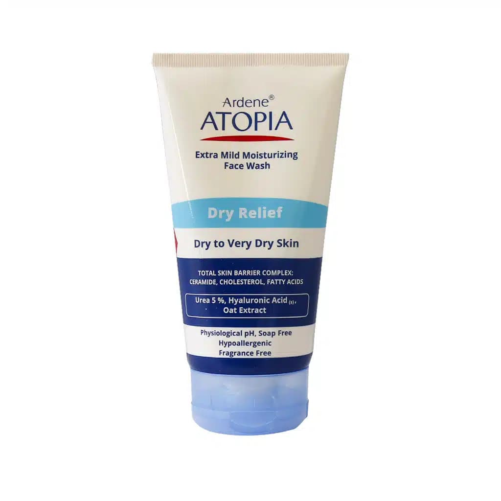 لوسیون شوینده و مرطوب کننده صورت مدل Dry Relief آتوپیا آردن — تصویر ۴