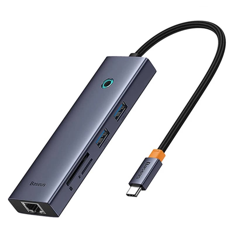 هاب UltraJoy USB-C باسئوس مدل B00052805813 ظرفیت ۷ پورت — تصویر ۶