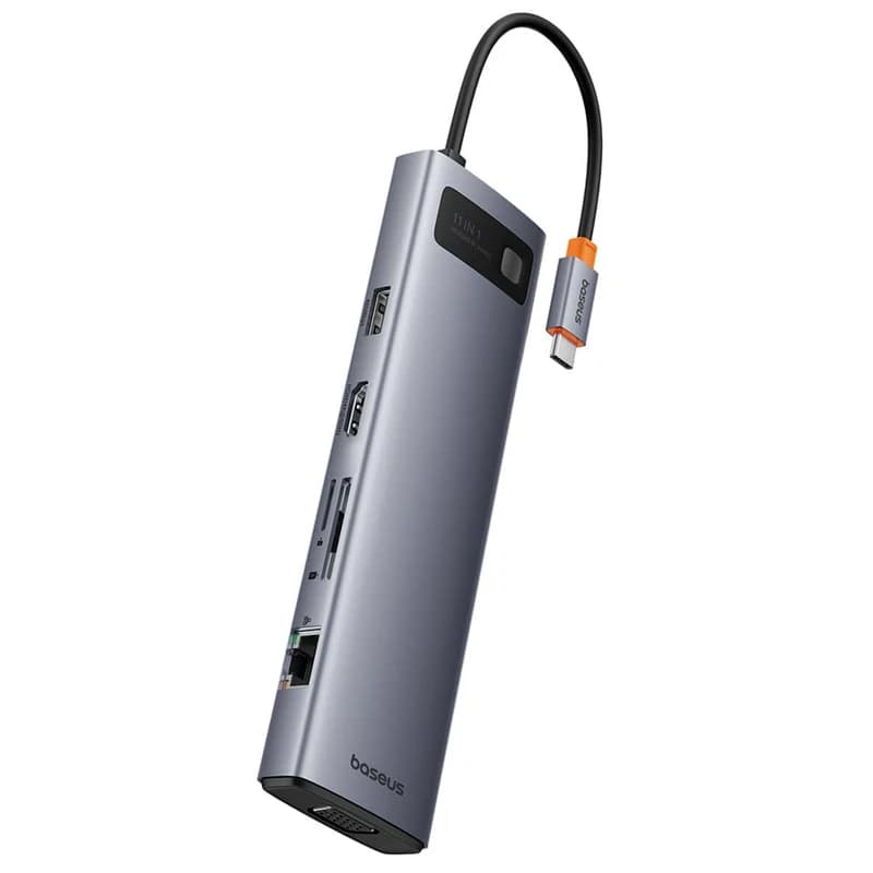 هاب USB-C ۱۱ پورت باسئوس مدل BS-OH147-B00030709811 — تصویر ۴