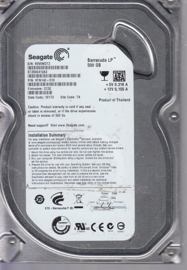 Hard Disk 2.5 inch 500GB هارد لپتاپ — تصویر ۷