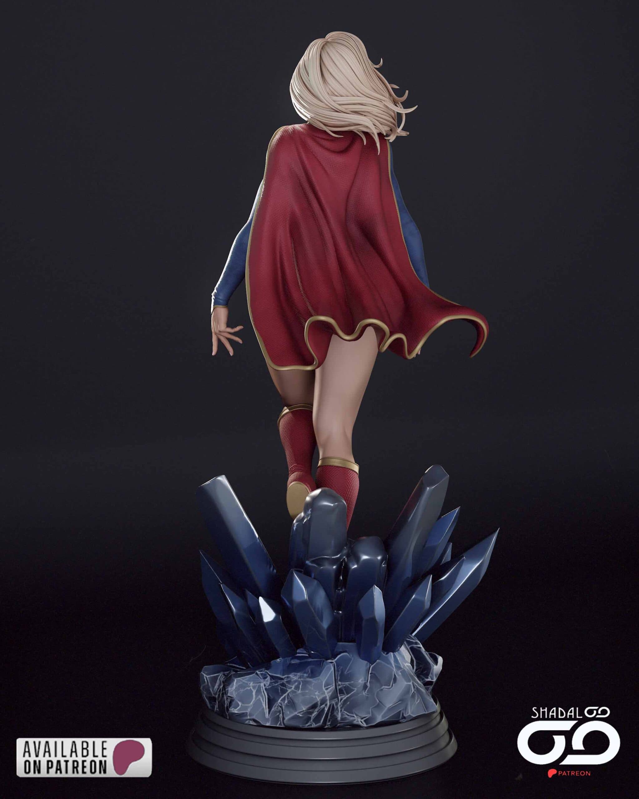 🦸‍♀️✨ فیگور Supergirl – سوپرگرل ارتفاع ۴۰ سانتی‌متر | جنس PLA+ — تصویر ۹