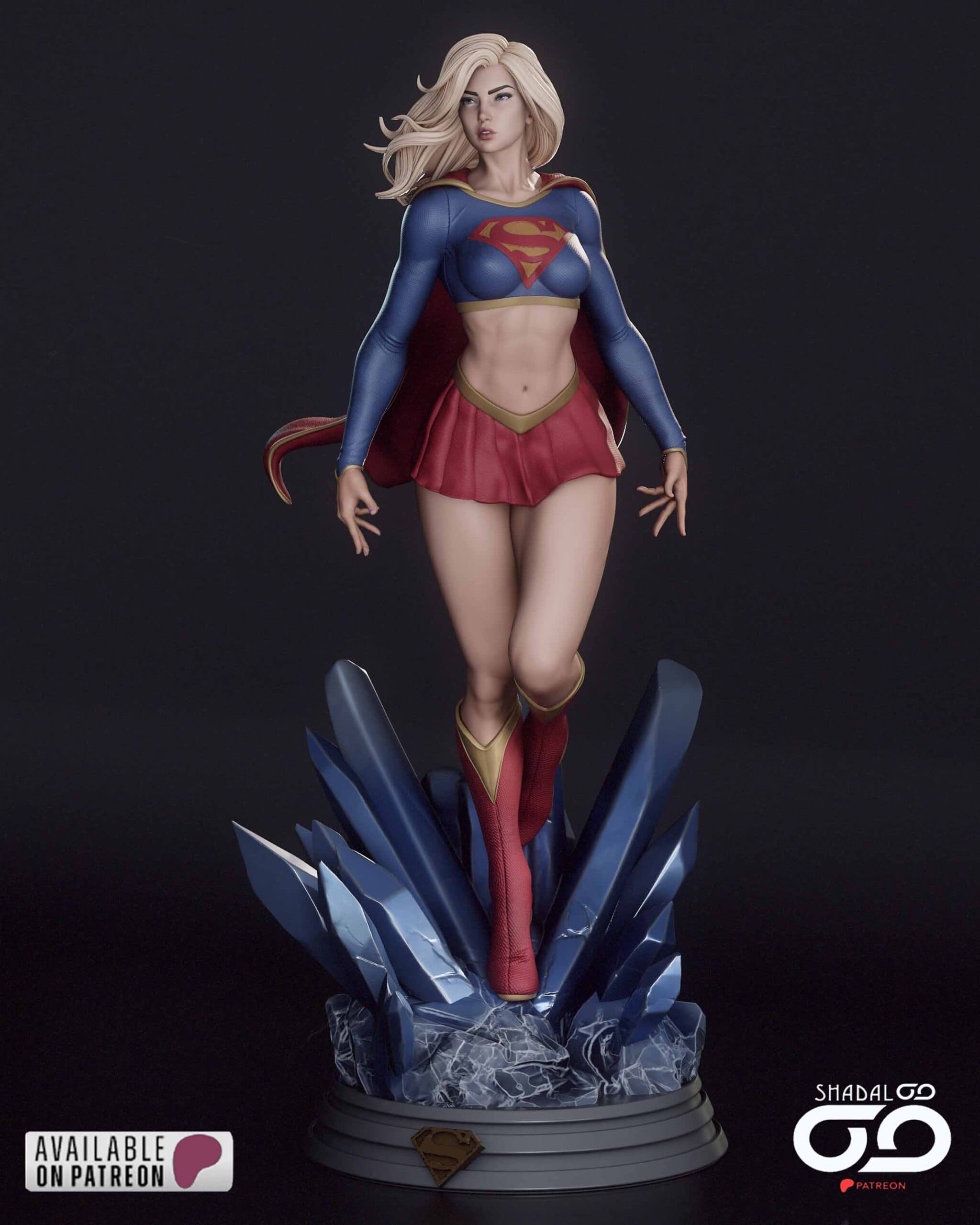 🦸‍♀️✨ فیگور Supergirl – سوپرگرل ارتفاع ۴۰ سانتی‌متر | جنس PLA+ — تصویر ۶