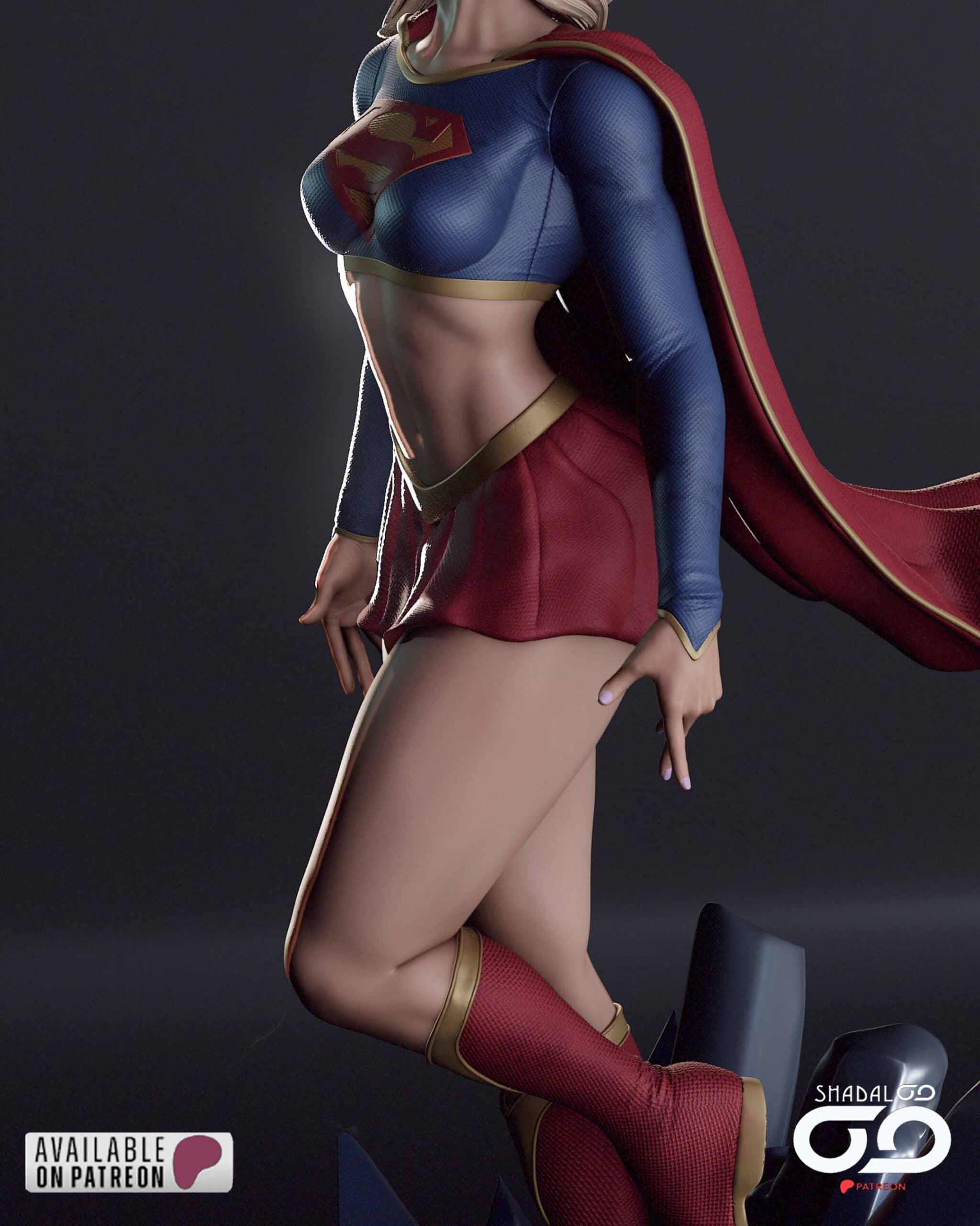 🦸‍♀️✨ فیگور Supergirl – سوپرگرل ارتفاع ۴۰ سانتی‌متر | جنس PLA+ — تصویر ۸