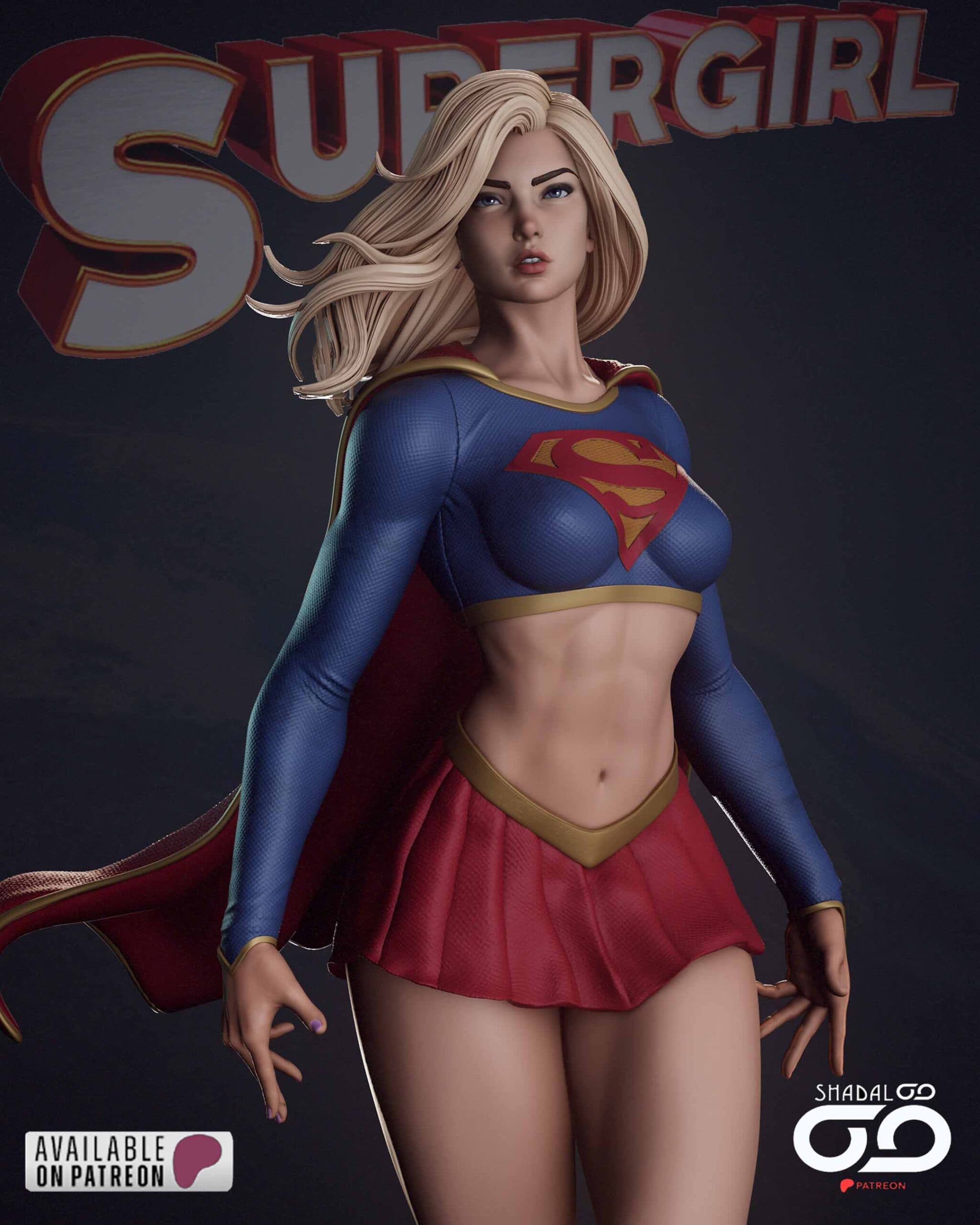 🦸‍♀️✨ فیگور Supergirl – سوپرگرل ارتفاع ۴۰ سانتی‌متر | جنس PLA+ — تصویر ۷